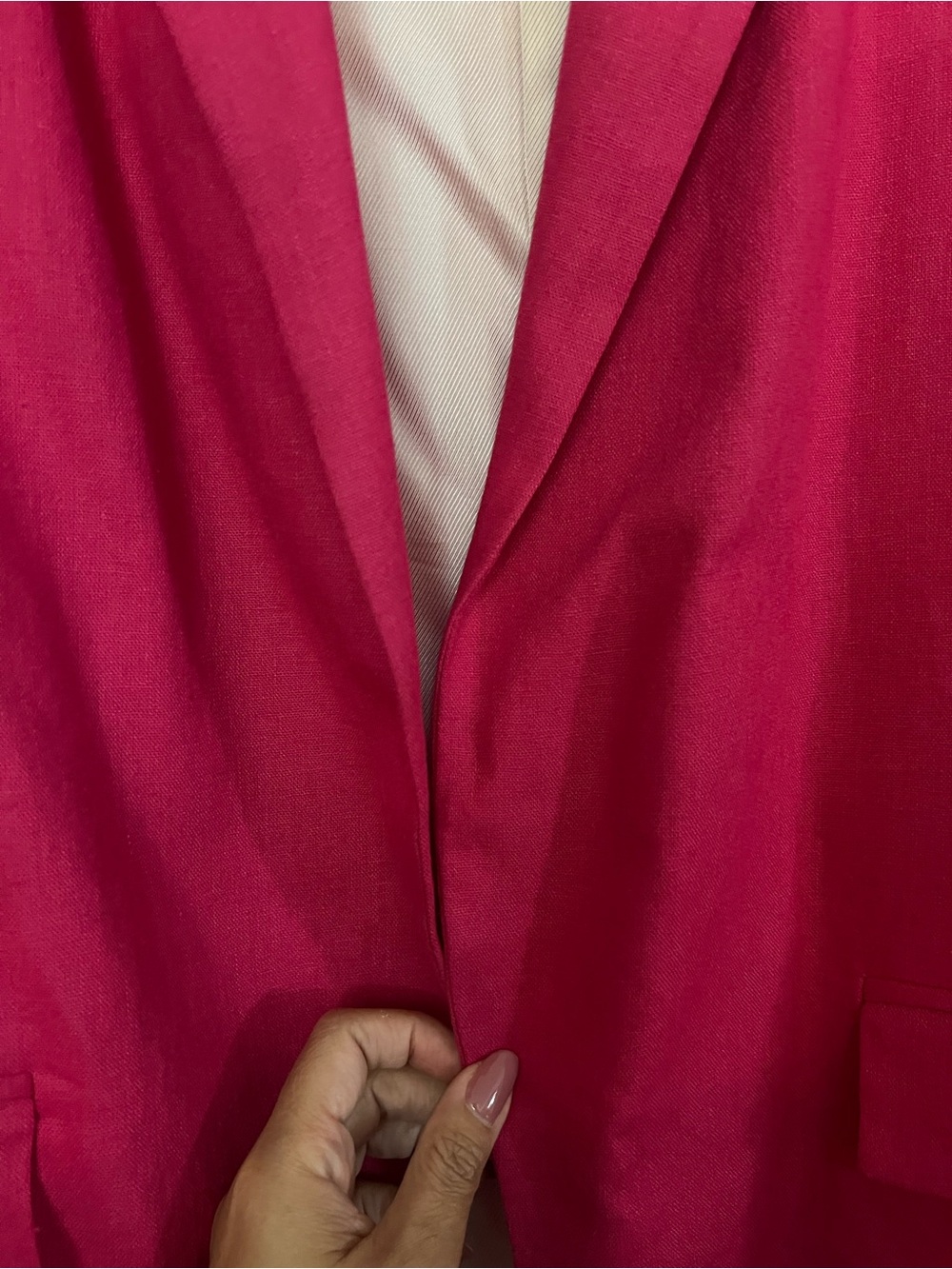 Zara Raspberry Open-Front Blazer Jacket - Picture 4 of 6